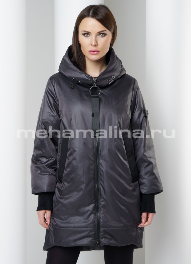 Куртка удлиненная  модель № PK-60 меха малина