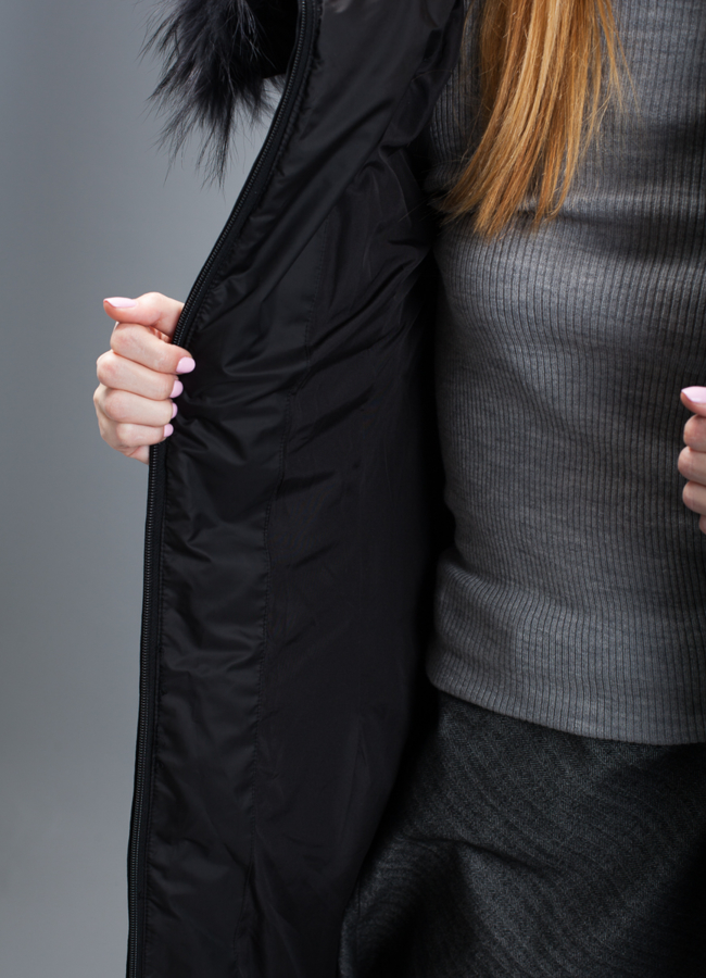 Пуховик женский на биопухе модель № П-327 в рассрочку