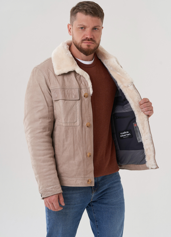 Куртка мужская из натуральной кожи модель № 82300 универмаг малина