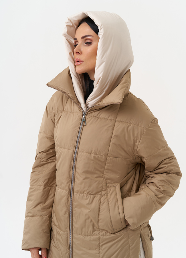 Женская куртка со съемным капюшоном модель № 29939 универмаг малина