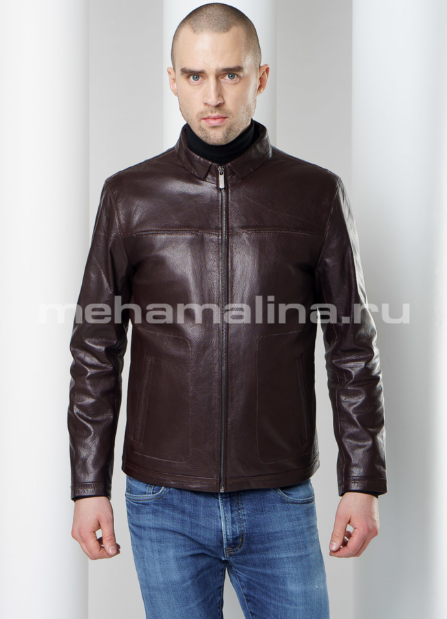 Куртка модель № KP-224 меха малина