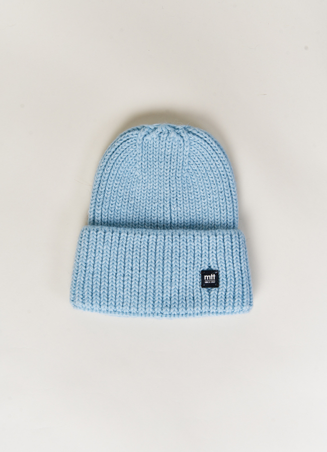 Женская шапка в голубом цвете модель № 9349 в кредит