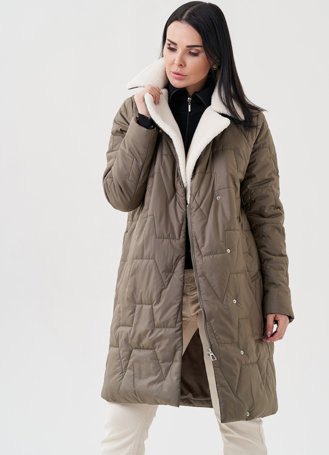 Полупальто с английским воротником модель № 79971 универмаг малина