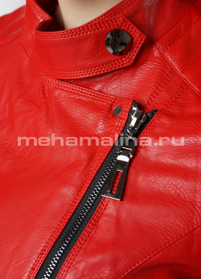 Кожаная куртка модель № 7979 универмаг малина