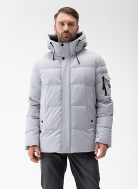 Мужской пуховик с капюшоном 