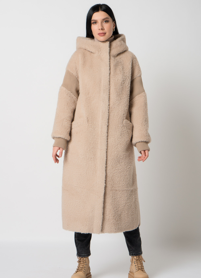 фото Двухстороннее пальто из шерсти модель № 88986