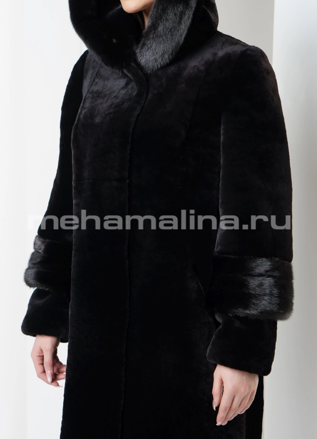 Шуба мутон модель № S-563 универмаг малина