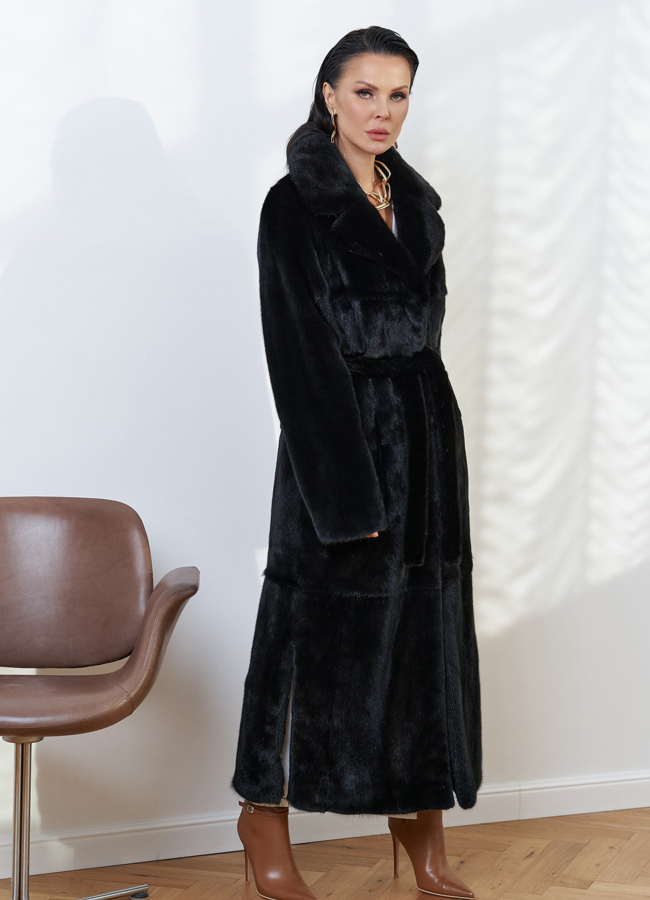 Шуба из меха скандинавской норки модель № 28080 в кредит