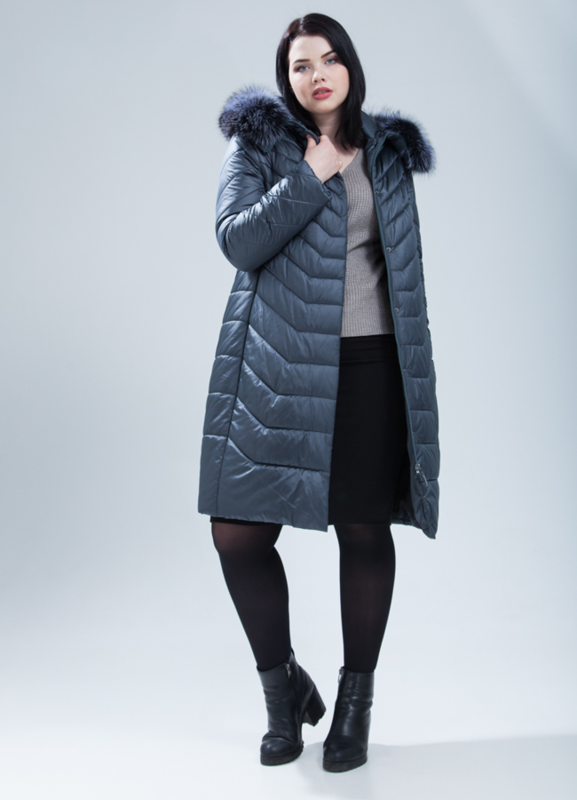 Пуховик женский модель № П-357 универмаг малина