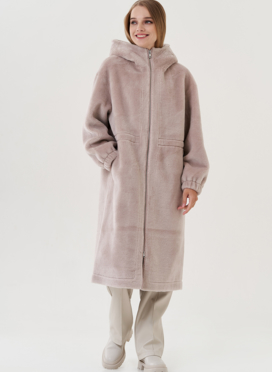 Пальто женское с капюшоном 