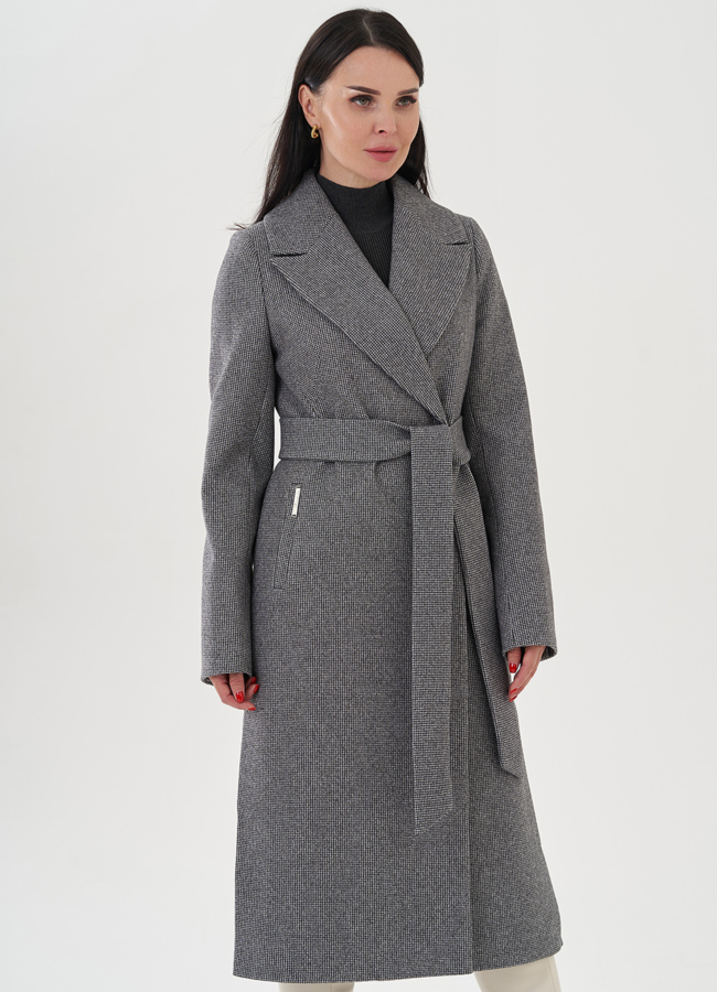 Пальто женское с английским воротником модель № 82061 в рассрочку