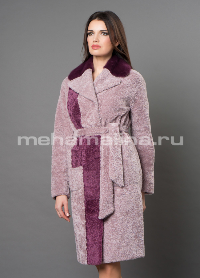 Дубленка Emilia Rinzi из астрагана модель № 3214-100 универмаг малина