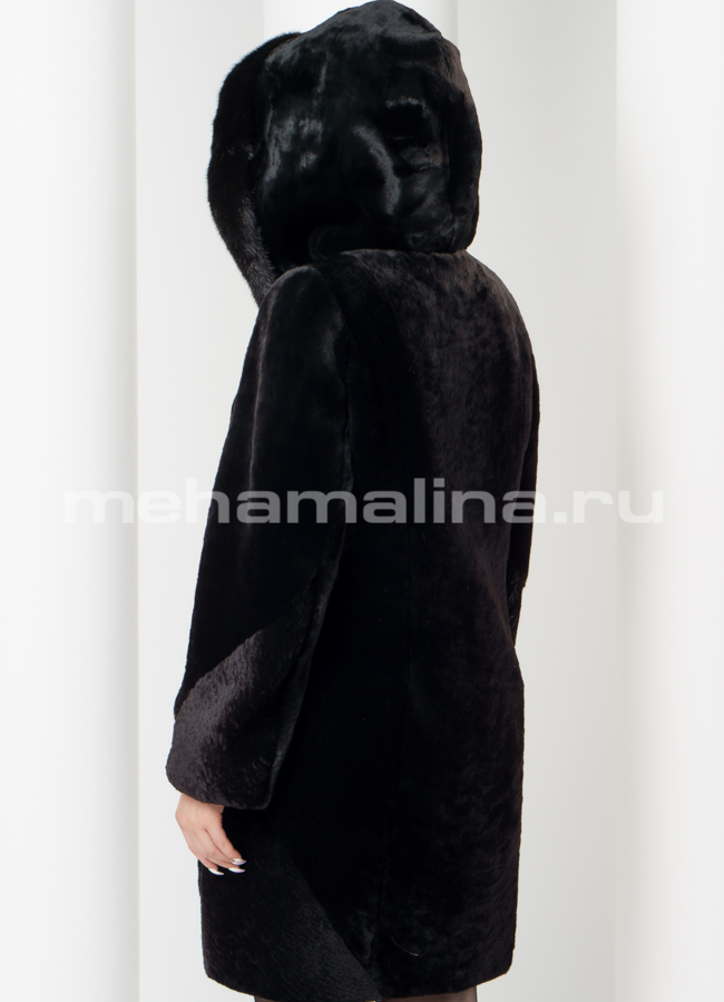 Шуба из мутона модель № S-604 в кредит
