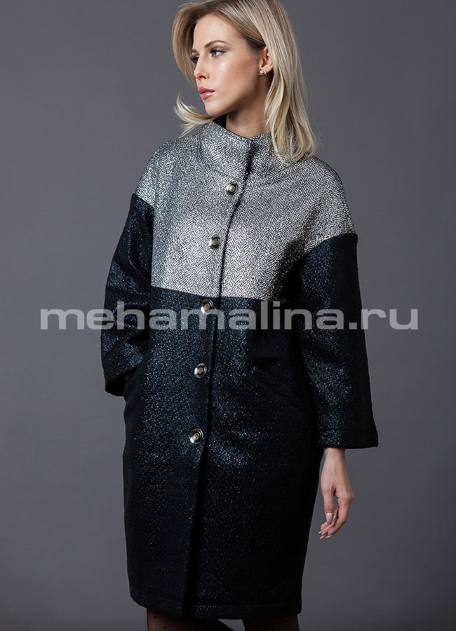 Пальто модель № PK-47 меха малина