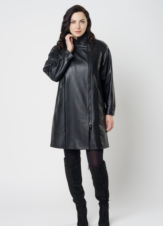 Плащ из натуральной кожи модель № 20545 универмаг малина