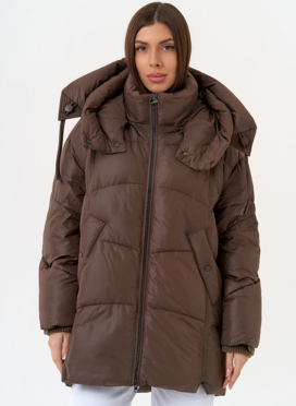 Женский пуховик с капюшоном