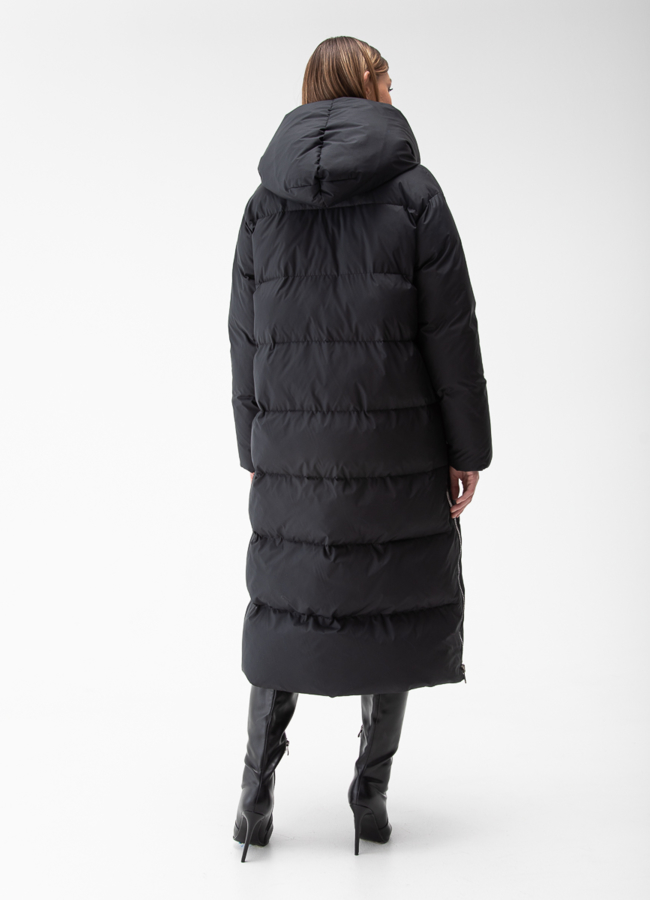 Женский пуховик с капюшоном  модель № 28878 в рассрочку