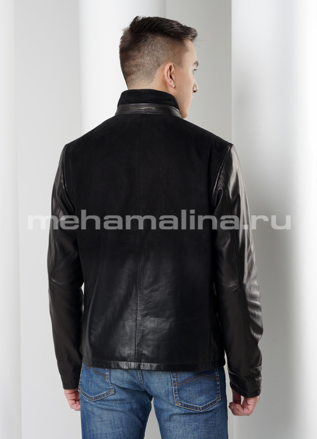 Кожаная куртка модель № KP-186 в кредит
