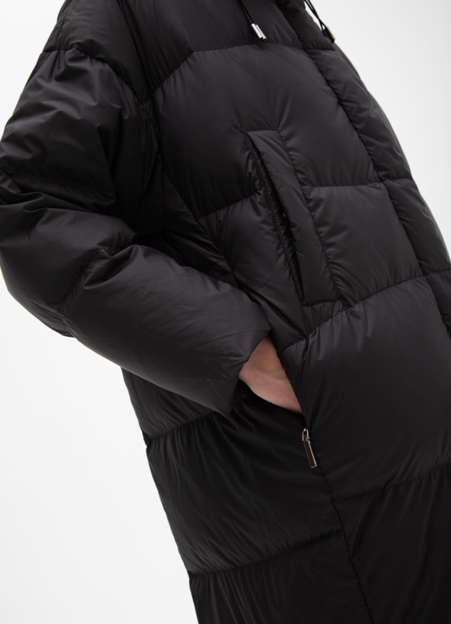 Пуховик женский с капюшоном  модель № 25764 универмаг малина