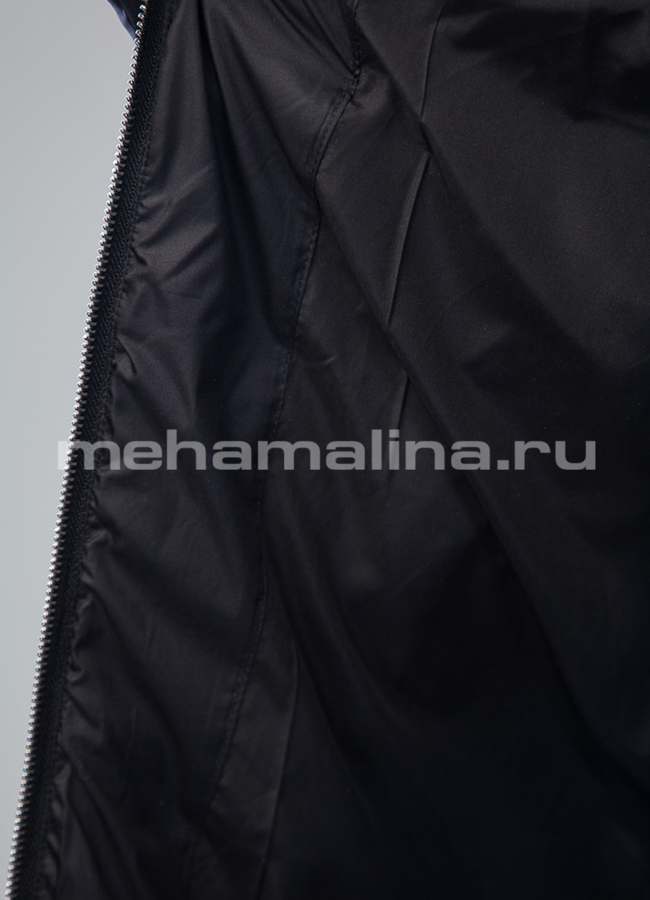 Пуховик черного цвета Clasna модель № П-192 универмаг малина