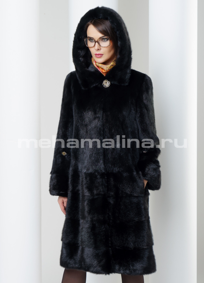 Норковая шуба модель № S-467 универмаг малина