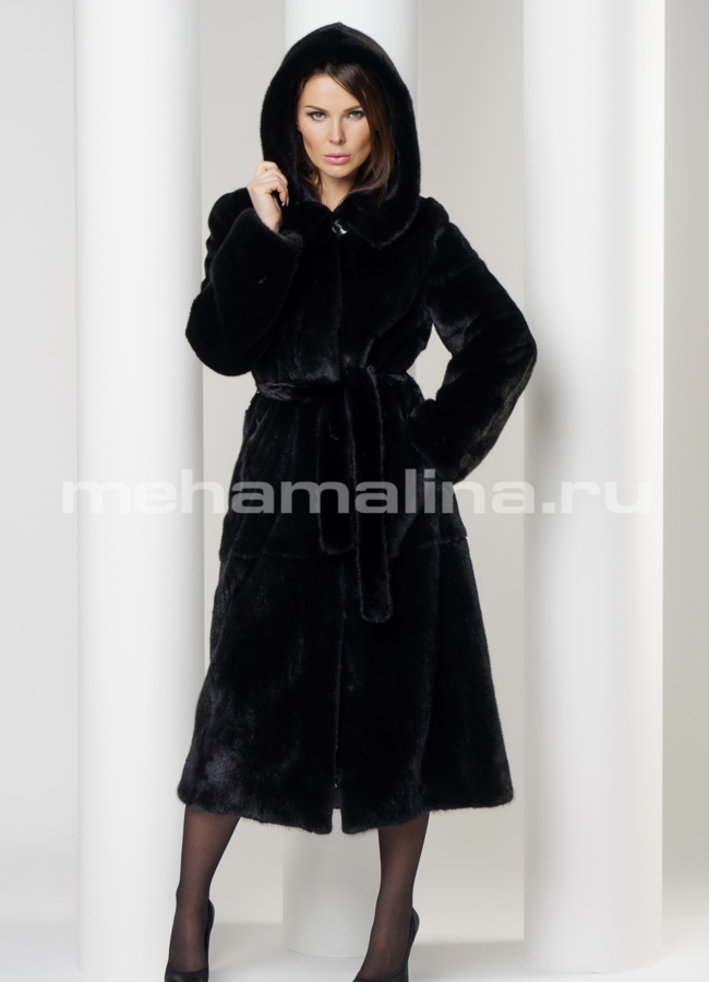 Шуба из скандинавской норки модель № S-583 в рассрочку