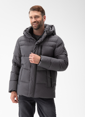 Мужской пуховик с капюшоном 