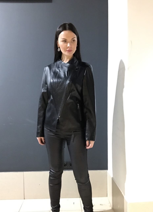 Куртка из эко кожи  модель № 9707 в рассрочку