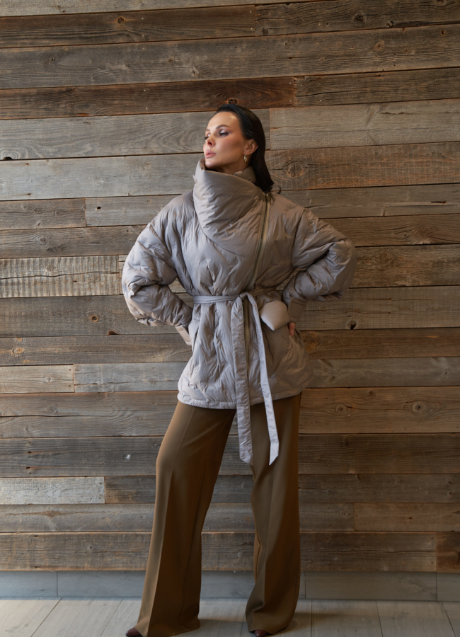 Женская куртка с объемным воротником модель № 29902 в кредит