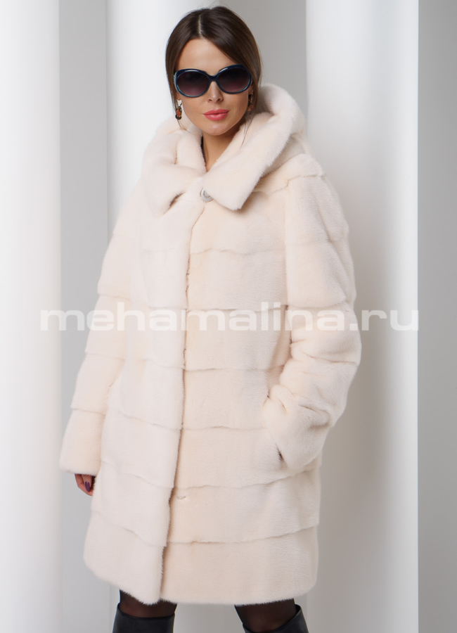 Шуба из скандинавской норки  модель № S-505 универмаг малина