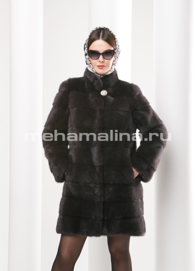 Шуба норка модель № S-495 универмаг малина