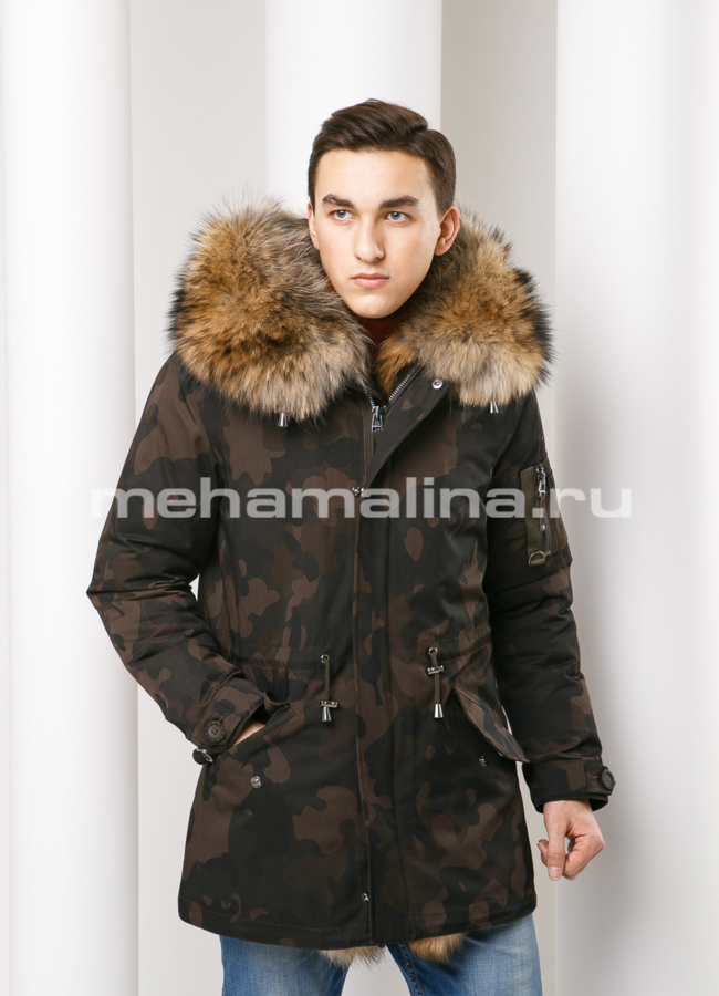 Парка мужская с капюшоном модель № KM-27 универмаг малина