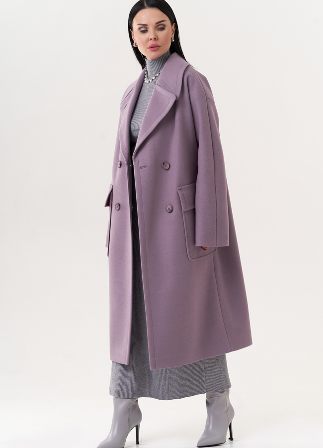 Пальто с английским воротником модель № 26842 универмаг малина