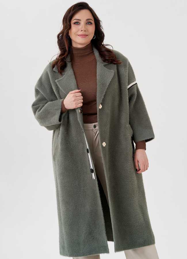 Длинный кардиган с английским воротником  модель № 22484 универмаг малина