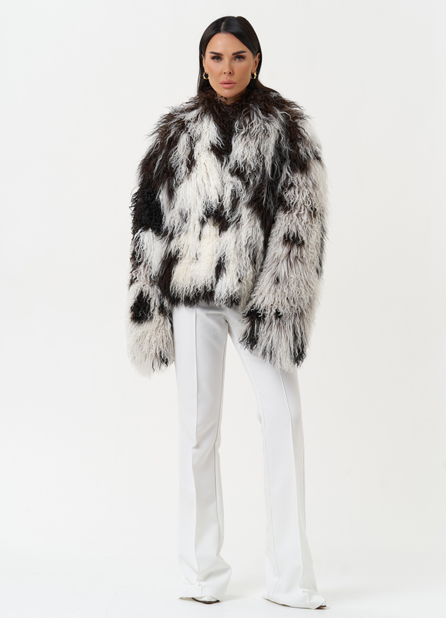 Женская шуба из меха ламы модель № 31038 универмаг малина Женская шуба из меха ламы модель № 31038 универмаг малина