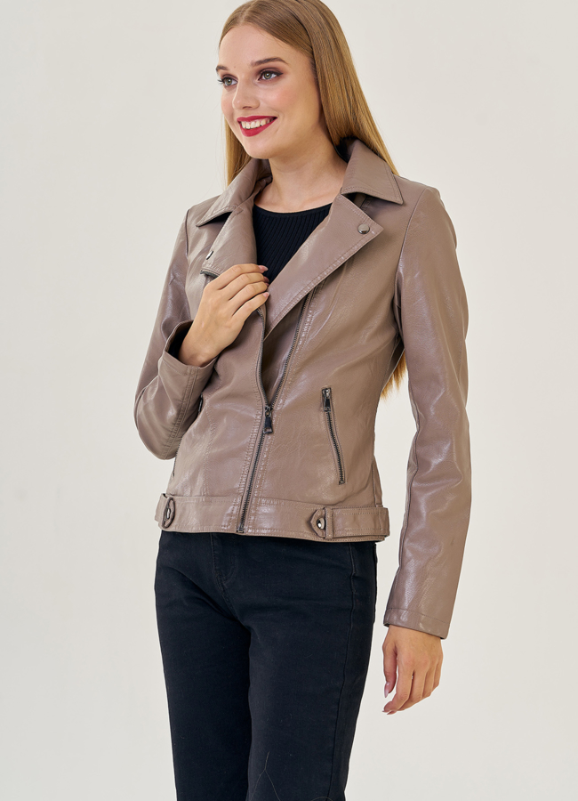 Женская куртка из эко кожи модель № 22865 универмаг малина