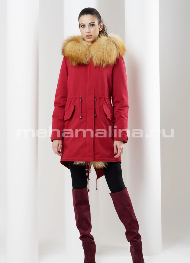Меховая парка Malina siberian wear модель № П-86 универмаг малина