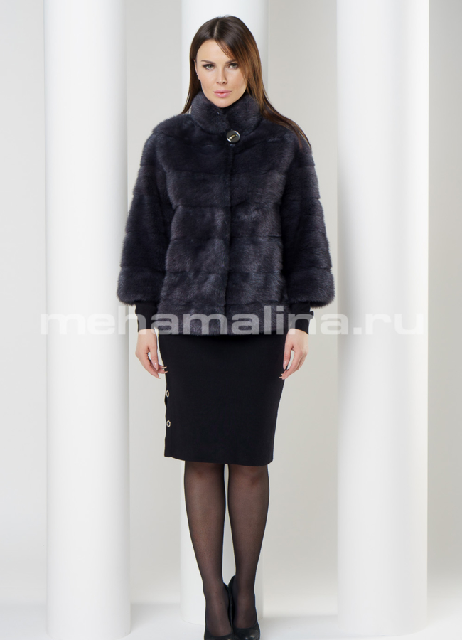 Шуба из норки, автоледи модель № S-590 в рассрочку