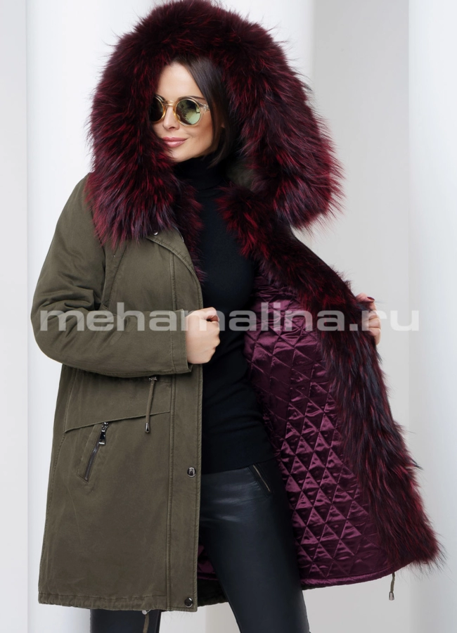 Парка женская модель № П-95 универмаг малина