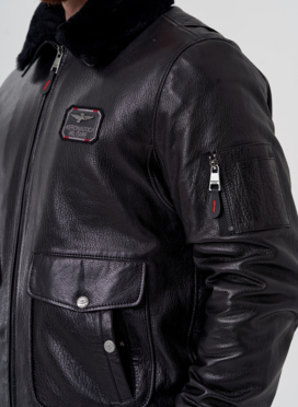 Мужская куртка - пилот из натуральной кожи