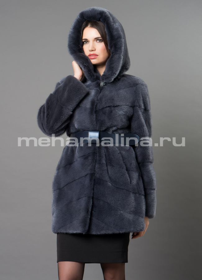 Норковая шуба  модель № S-669 универмаг малина