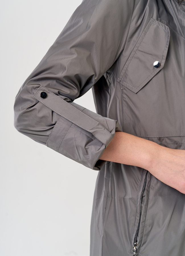 Плащ женский бежевого цвета с капюшоном модель № 068 универмаг малина