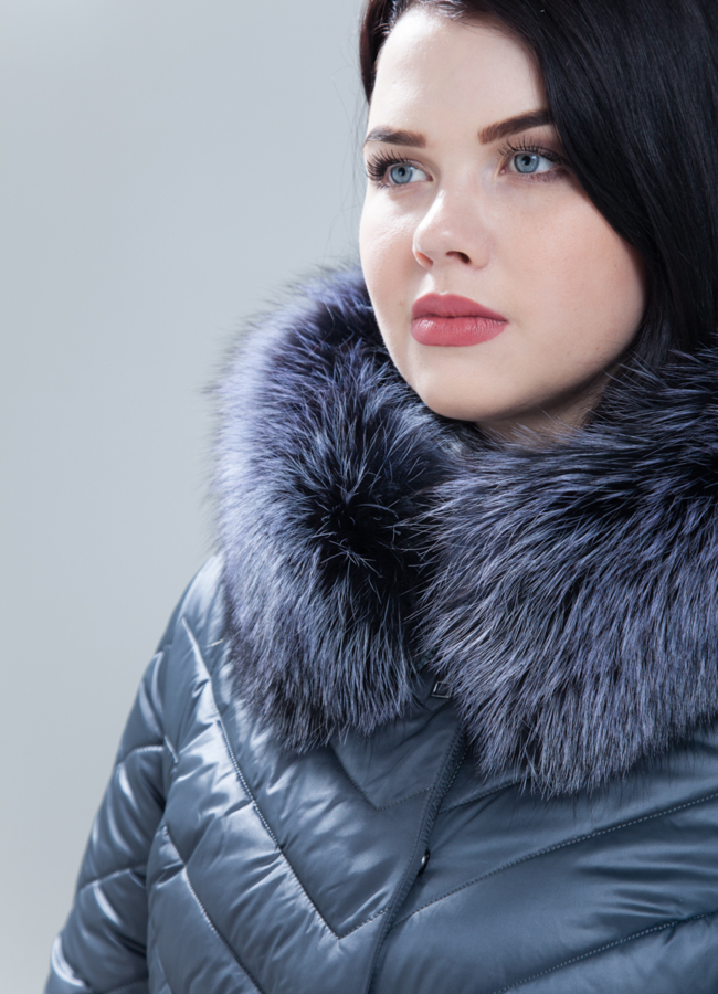 Пуховик женский модель № П-357 в кредит