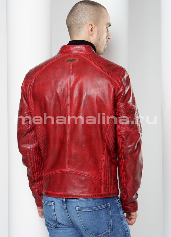 Куртка из натуральной кожи  модель № KP-222 в кредит