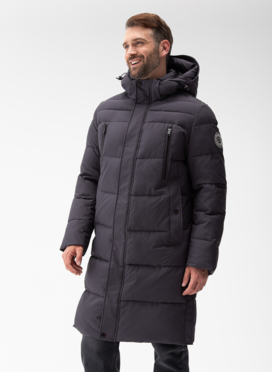 Мужской пуховик с капюшоном 