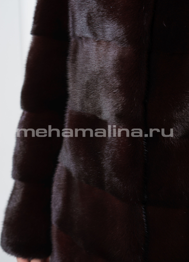 Шуба норка модель № S-696 универмаг малина
