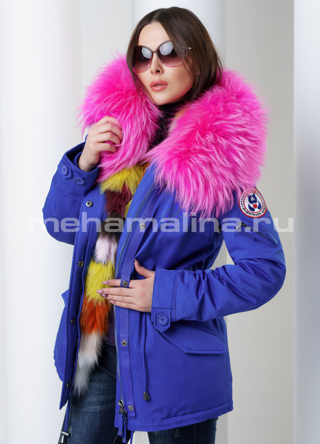 Парка женская Malina siberian wear модель № П-139 меха малина