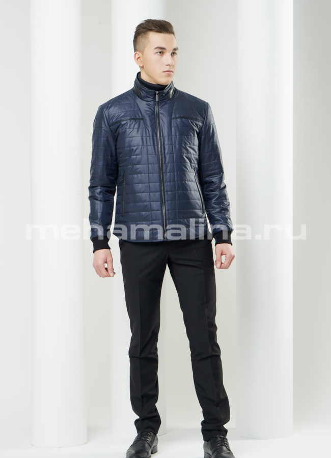 Мужская куртка на молнии модель № KP-125 в рассрочку