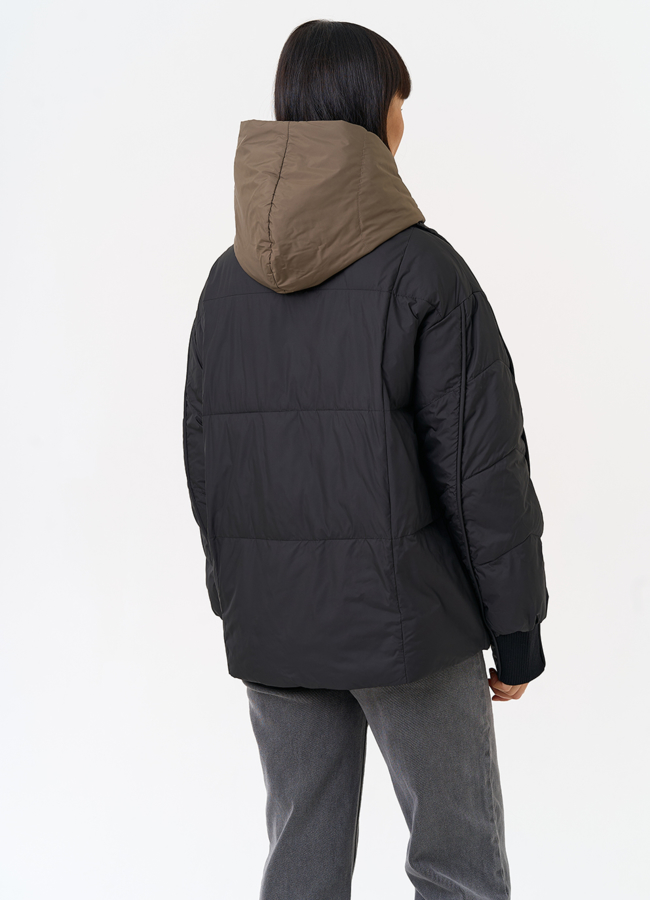 фото Женская куртка со съемным капюшоном модель № 31545