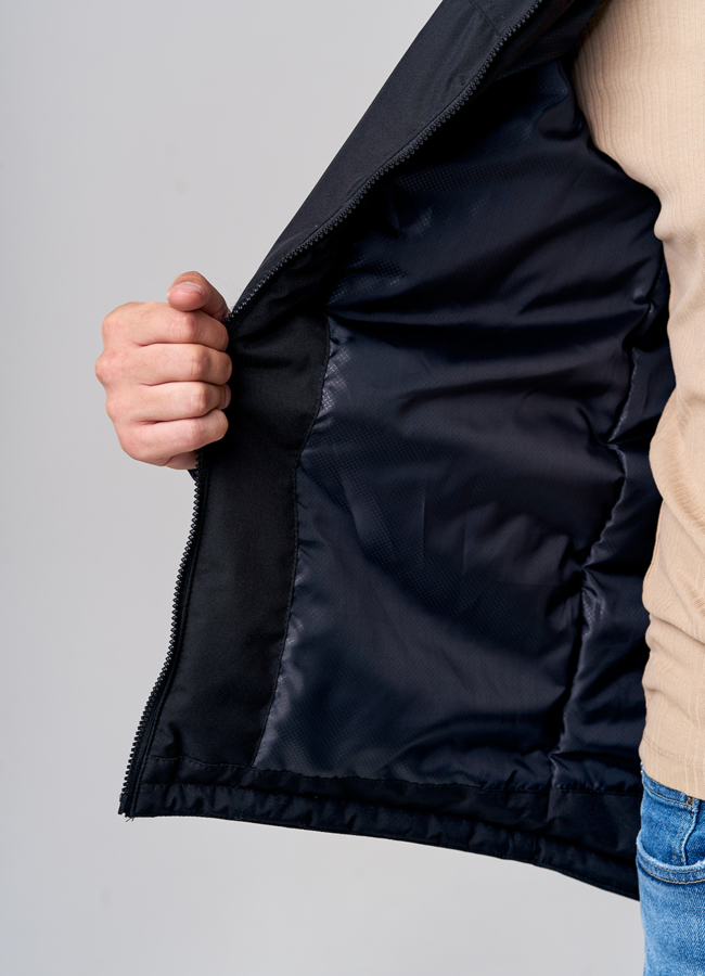 Мужская утепленная куртка с капюшоном модель № 159-01 универмаг малина